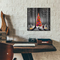 Dramatic Christmas Forest by Rey Klimt - 12x12 acrylic wall art in a room