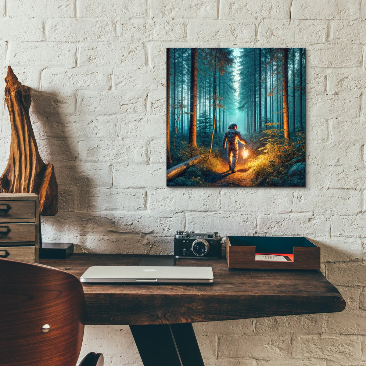 Explorer by Rey Klimt - 12x12 acrylic wall art in a room