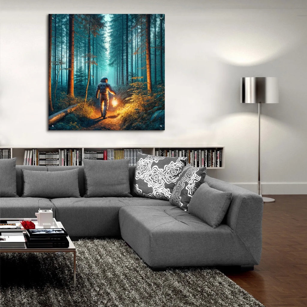 Explorer by Rey Klimt - 36x36 acrylic wall art in a room