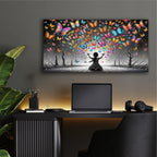 Flight Of Butterflies by Rey Klimt - 48x24 acrylic wall art in a room