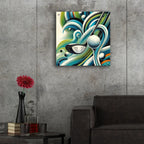 Golf Abstract by Rey Klimt - 24x24 acrylic wall art in a room