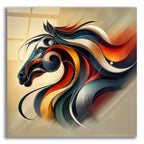 Horse Head Abstract by Rey Klimt acrylic glass wall art
