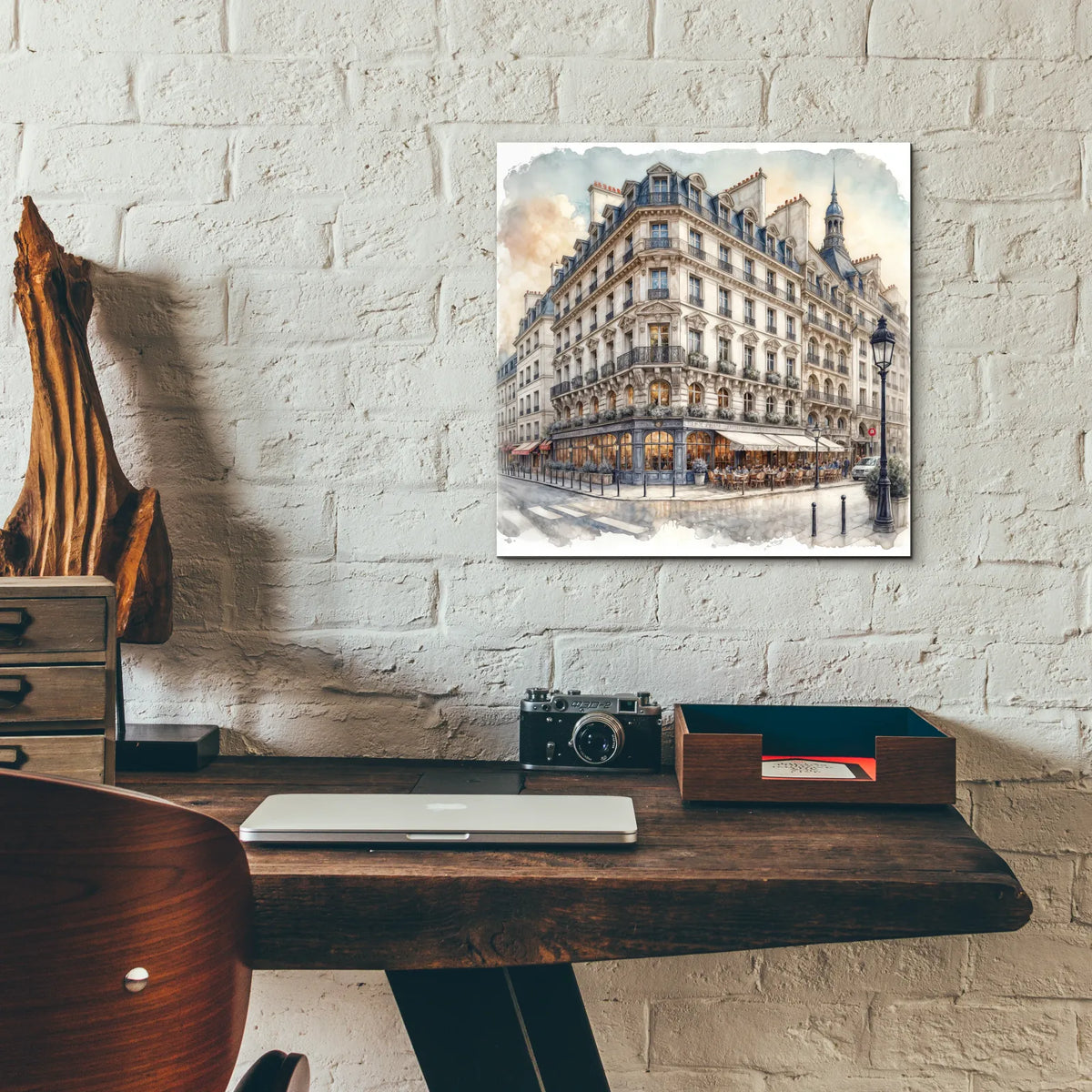 Hotel In Paris by Rey Klimt - 12x12 acrylic wall art in a room