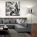 Italian Lady by Rey Klimt - 36x36 acrylic wall art in a room