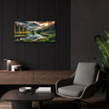 Lago D'antorno, Italian Dolomites by Rey Klimt - 24x12 acrylic wall art in a room