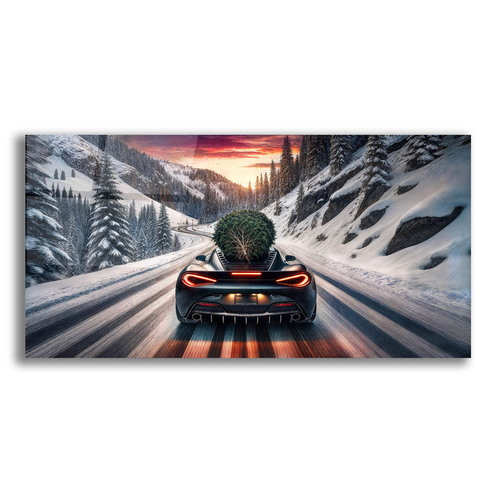 Modern Day Christmas Express by Rey Klimt acrylic glass wall art