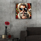 Modern Santas Secrets by Rey Klimt - 24x24 acrylic wall art in a room