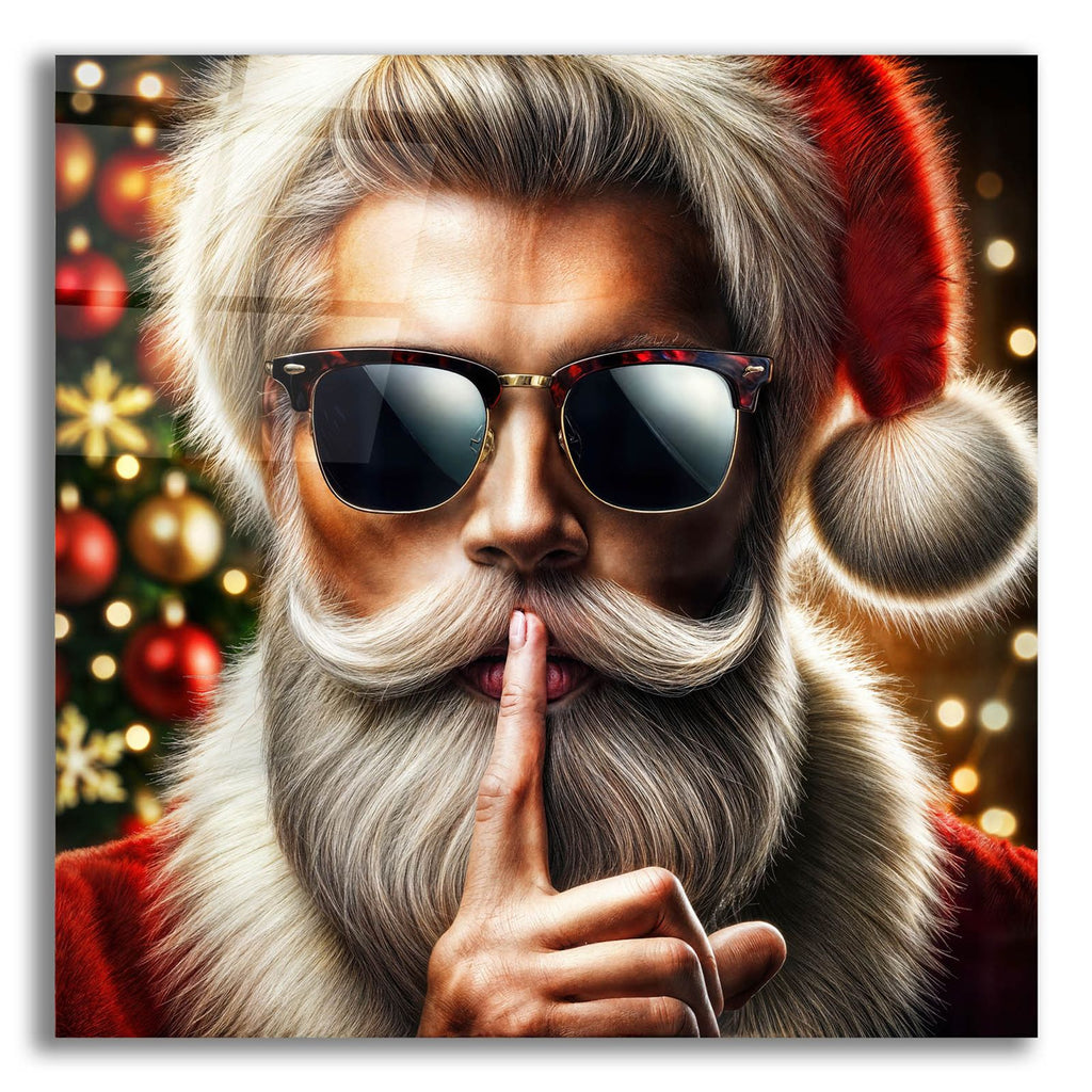 Modern Santas Secrets by Rey Klimt acrylic glass wall art