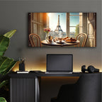 Morning Coffee In Paris by Rey Klimt - 48x24 acrylic wall art in a room