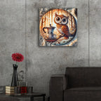 Owl And Coffee by Rey Klimt - 24x24 acrylic wall art in a room