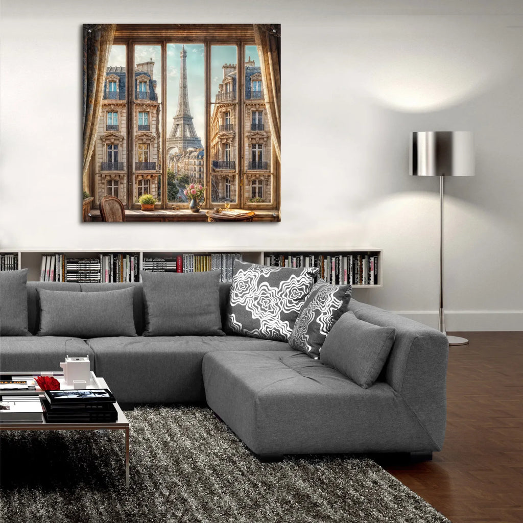 Parisien View by Rey Klimt - 36x36 acrylic wall art in a room