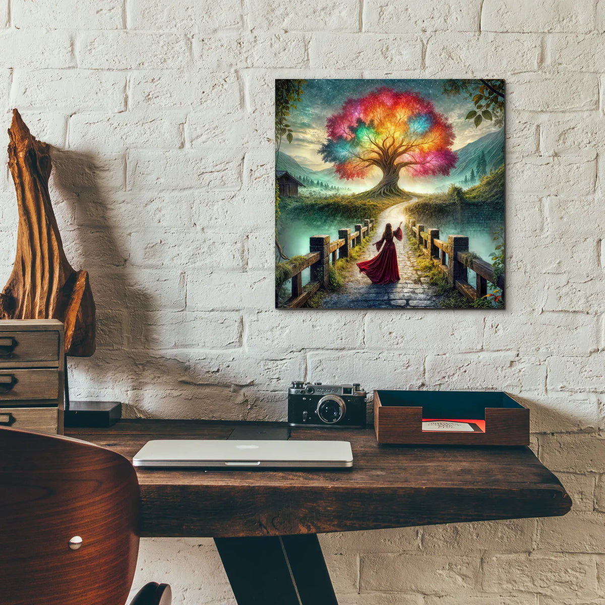 Tree Of Light by Rey Klimt - 12x12 acrylic wall art in a room