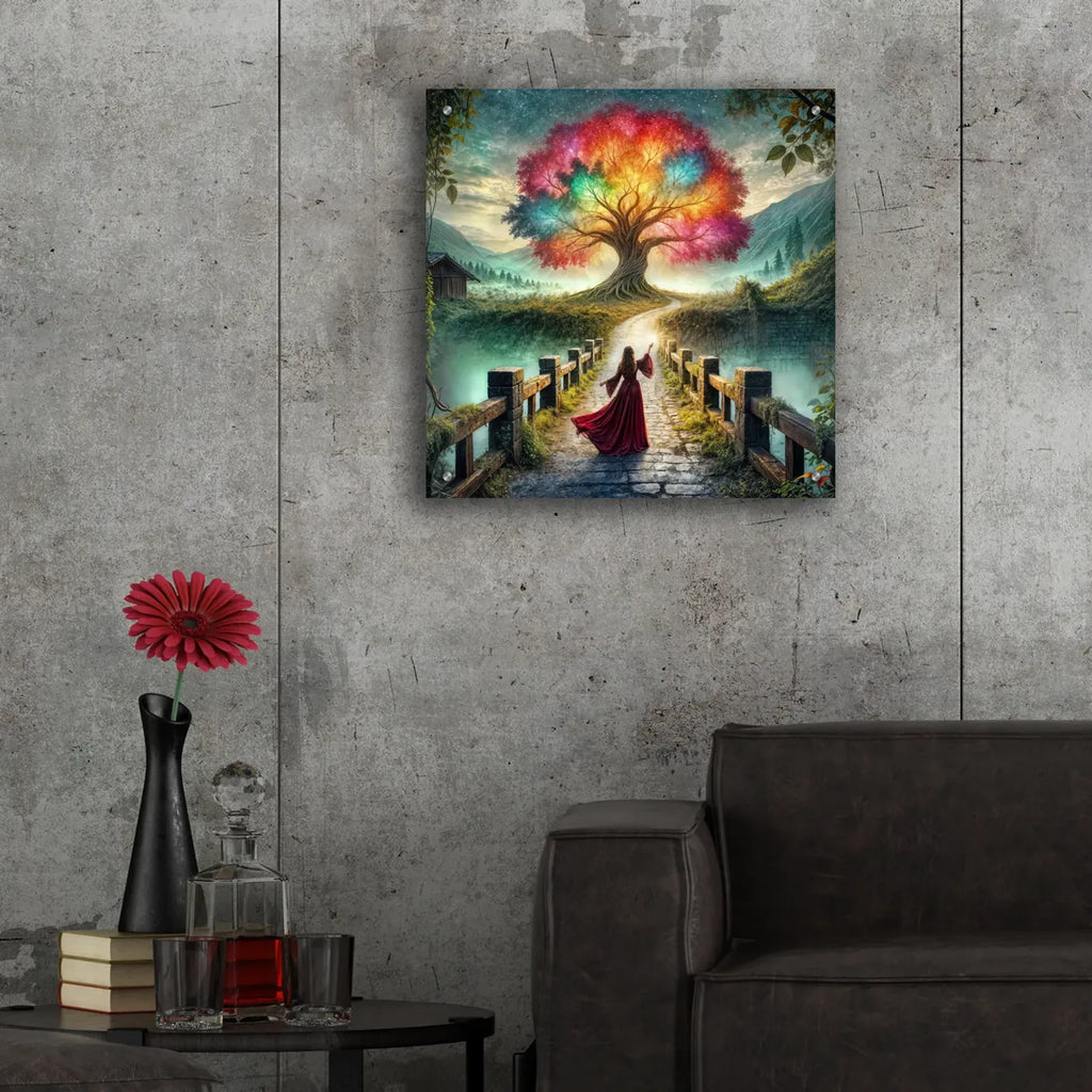 Tree Of Light by Rey Klimt - 24x24 acrylic wall art in a room