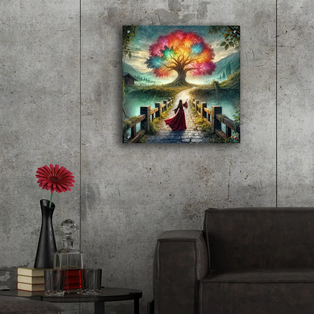 Tree Of Light by Rey Klimt - 24x24 acrylic wall art in a room