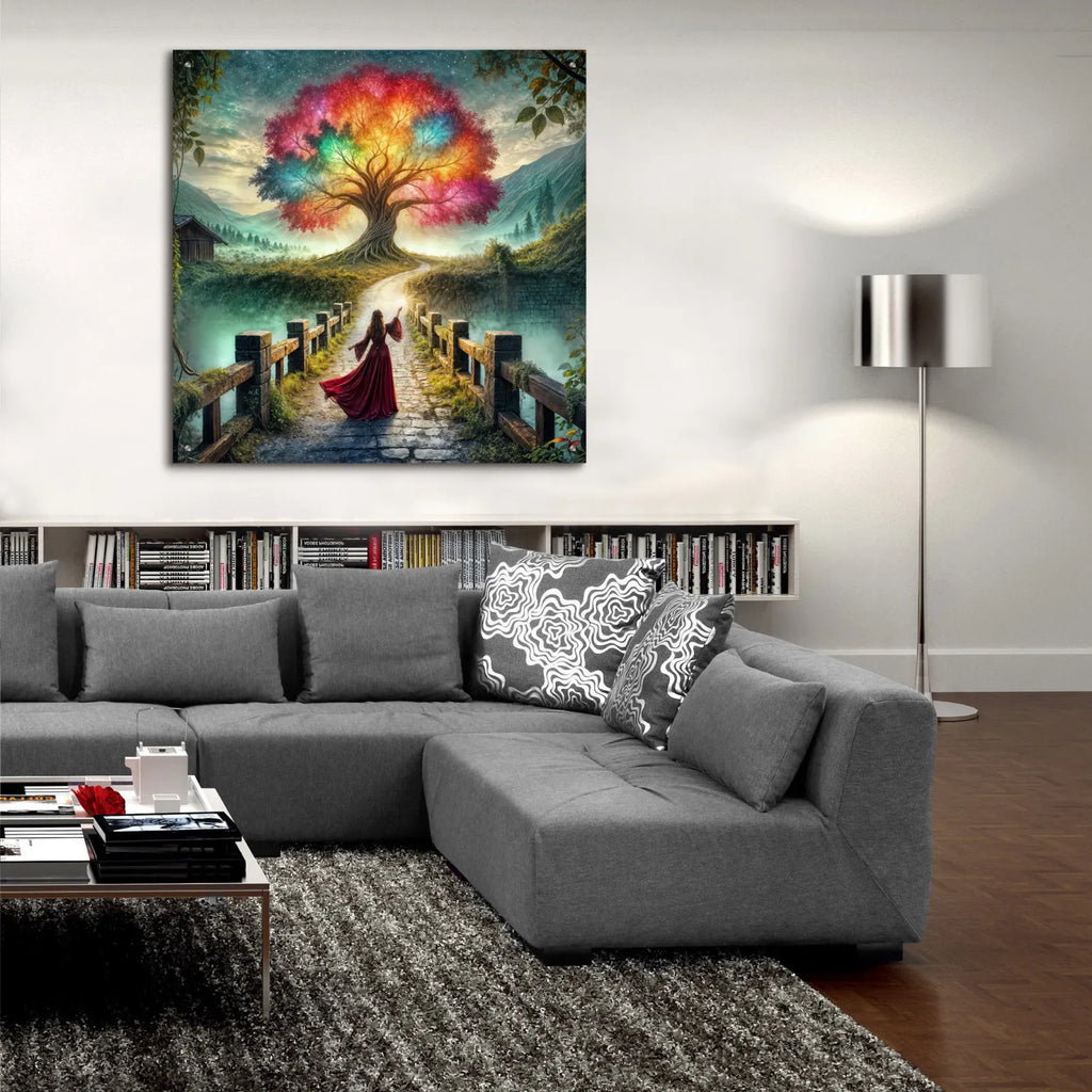 Tree Of Light by Rey Klimt - 36x36 acrylic wall art in a room