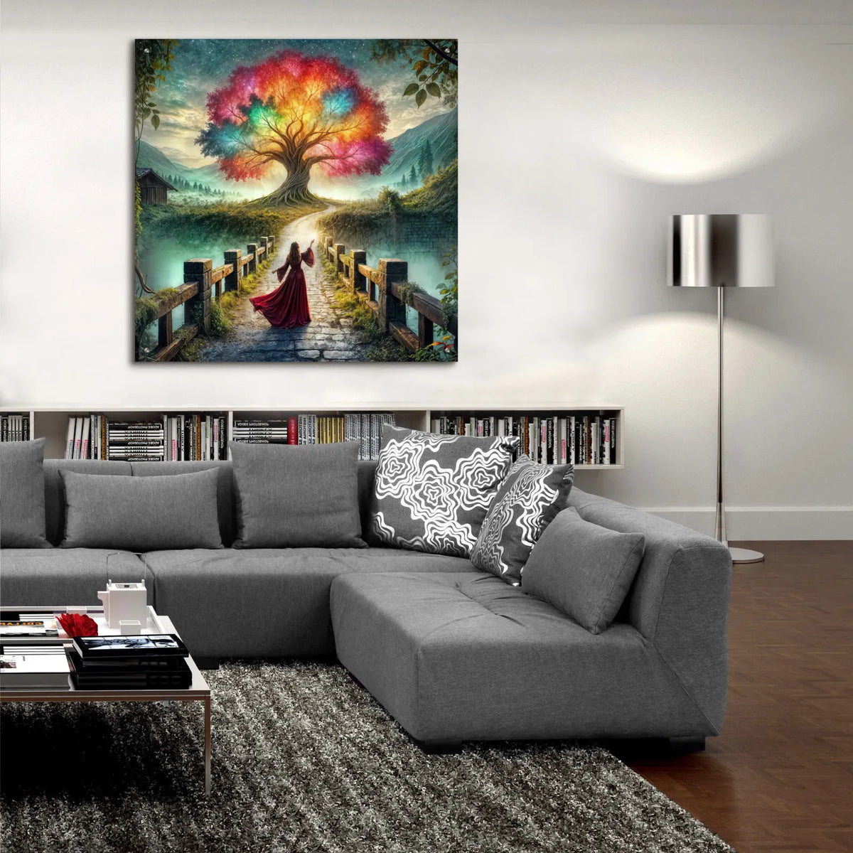 Tree Of Light by Rey Klimt - 36x36 acrylic wall art in a room