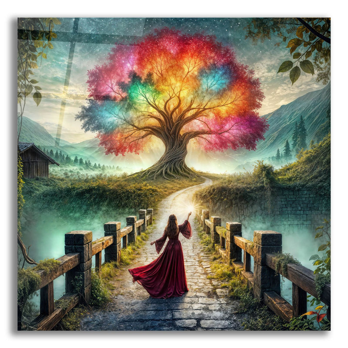 Tree Of Light by Rey Klimt acrylic glass wall art