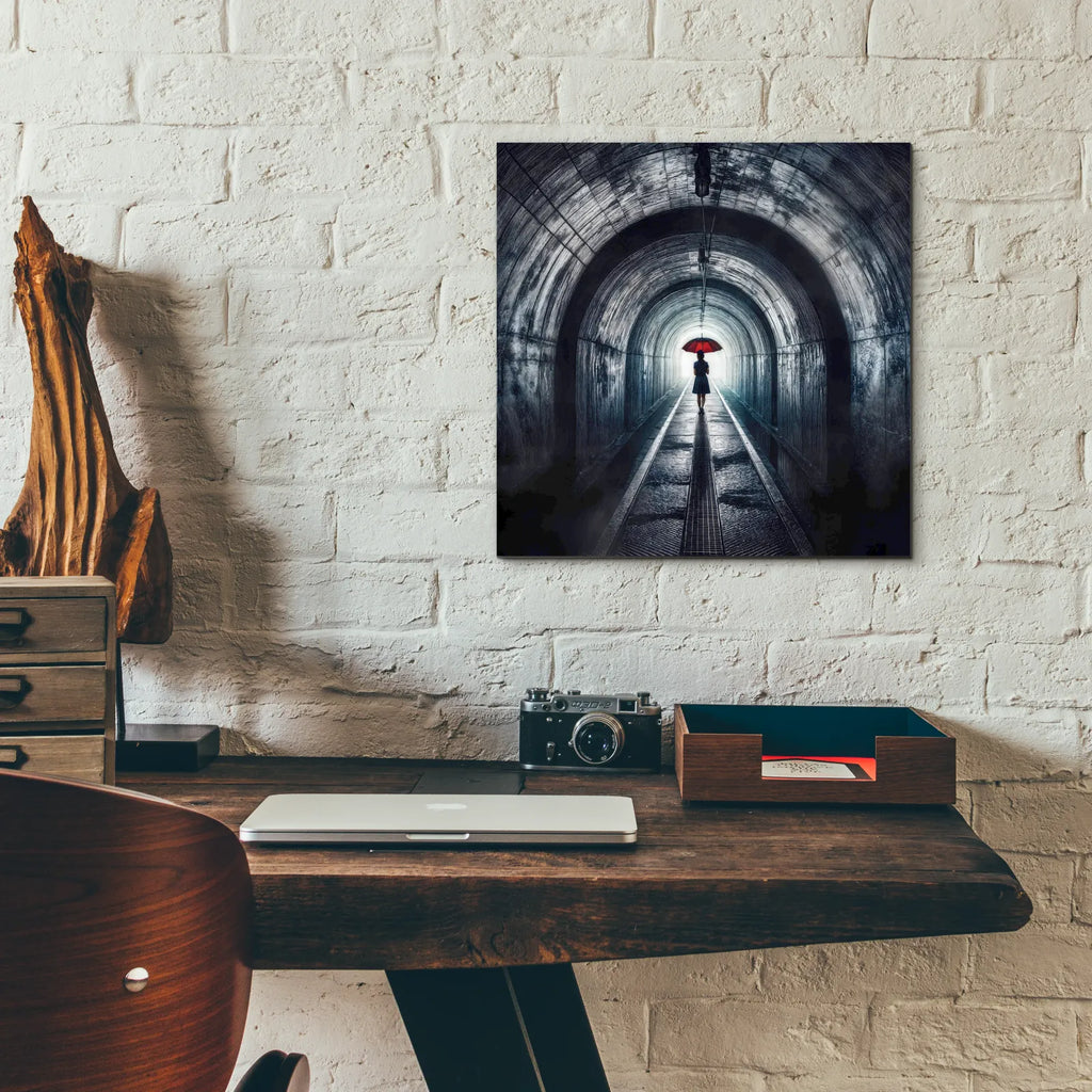 Tunnel Vision by Rey Klimt - 12x12 acrylic wall art in a room
