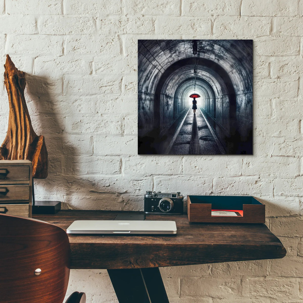 Tunnel Vision by Rey Klimt - 12x12 acrylic wall art in a room