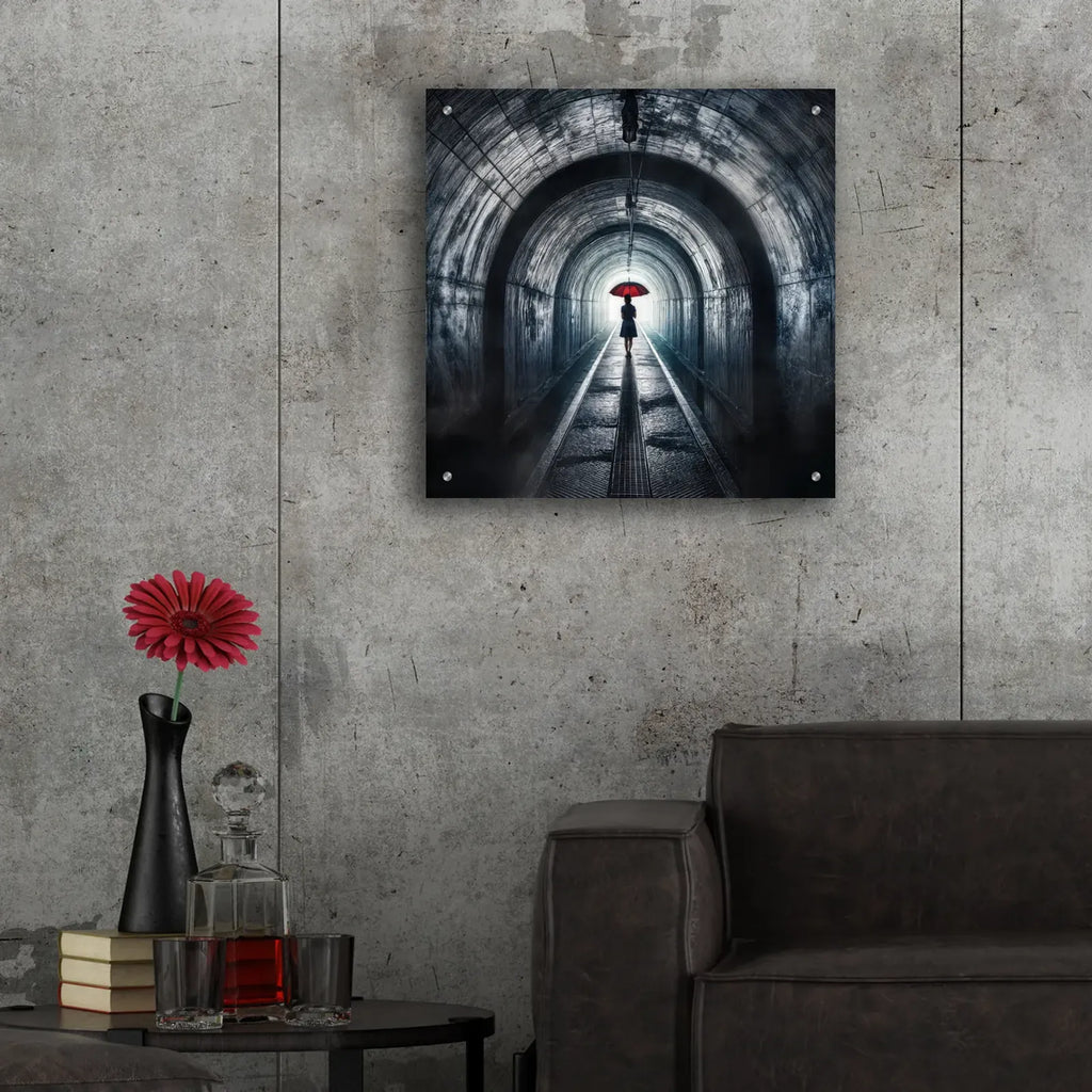 Tunnel Vision by Rey Klimt - 24x24 acrylic wall art in a room