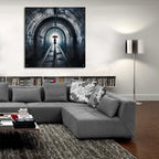 Tunnel Vision by Rey Klimt - 36x36 acrylic wall art in a room