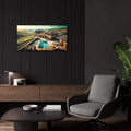 Tuscany Vineyard by Rey Klimt - 24x12 acrylic wall art in a room