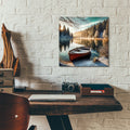 Winter Morning On Mountain Lake by Rey Klimt - 12x12 acrylic wall art in a room