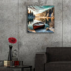Winter Morning On Mountain Lake by Rey Klimt - 24x24 acrylic wall art in a room