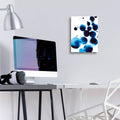 Blue Drops 4 by Annie Warren - 12x16 acrylic wall art in a room