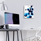 Blue Drops 4 by Annie Warren - 12x16 acrylic wall art in a room