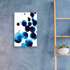 Blue Drops 4 by Annie Warren - 16x24 acrylic wall art in a room