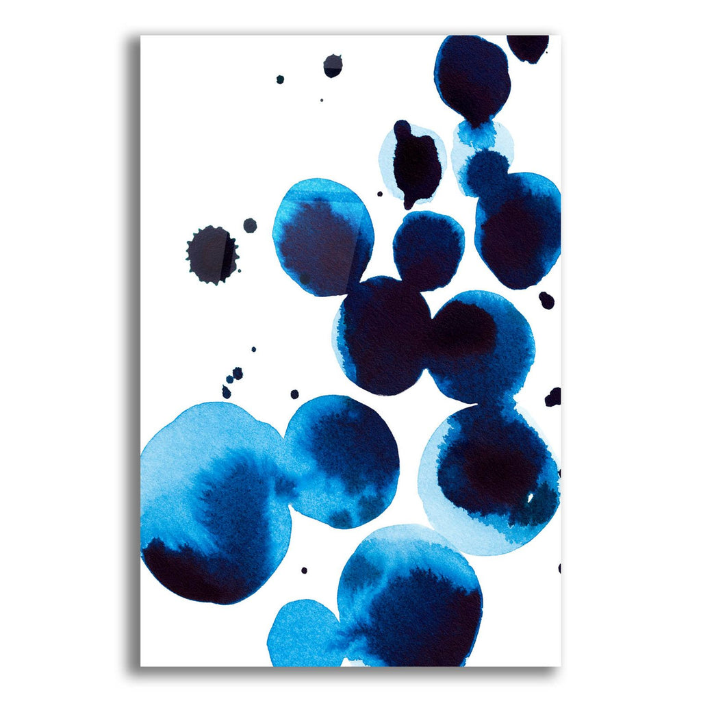Blue Drops 4 by Annie Warren acrylic glass wall art