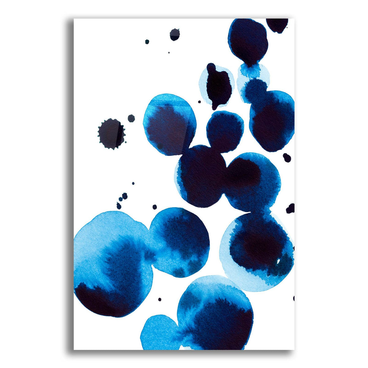Blue Drops 4 by Annie Warren acrylic glass wall art