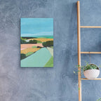 Bright Colored Countryside 2 by Annie Warren - 16x24 acrylic wall art in a room