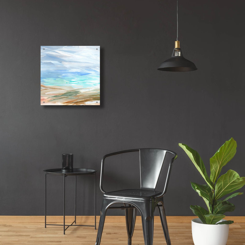 Sand Strokes 1 by Annie Warren - 24x24 acrylic wall art in a room