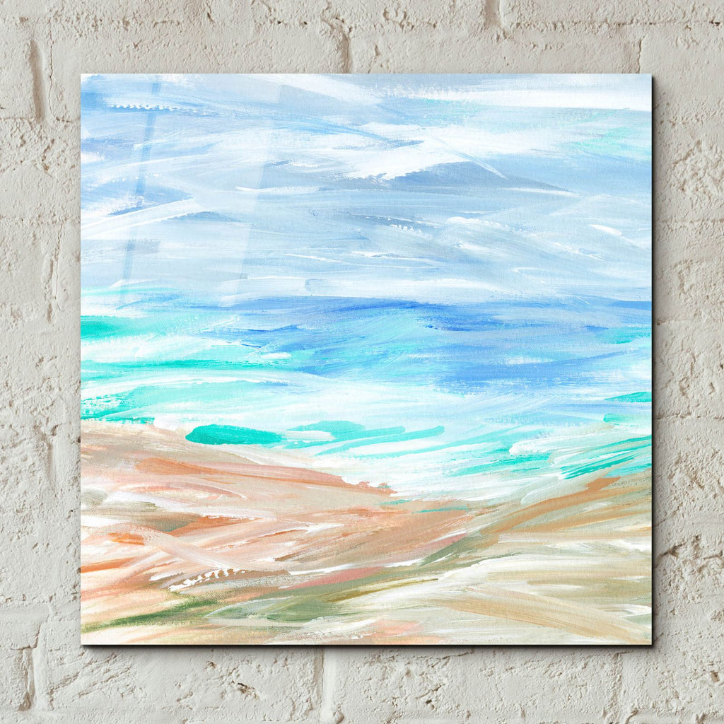 Sand Strokes 3 by Annie Warren - 12x12 acrylic wall art in a room