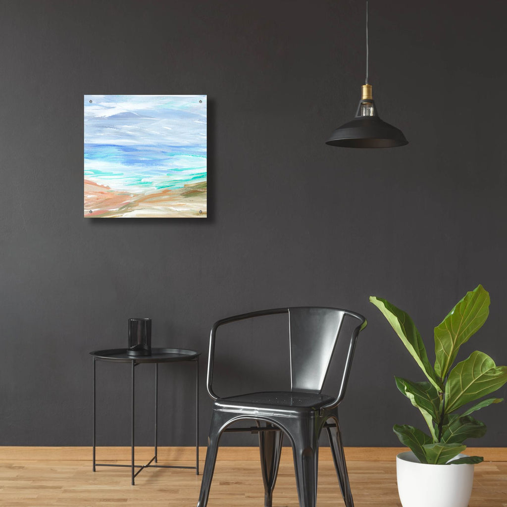 Sand Strokes 4 by Annie Warren - 24x24 acrylic wall art in a room