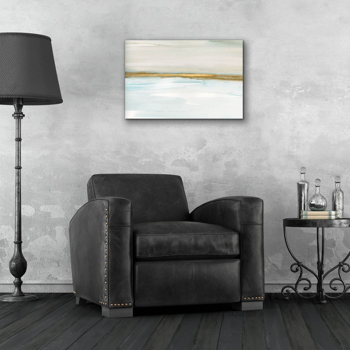 Ua Golden Vista 1 by Annie Warren - 24x16 acrylic wall art in a room