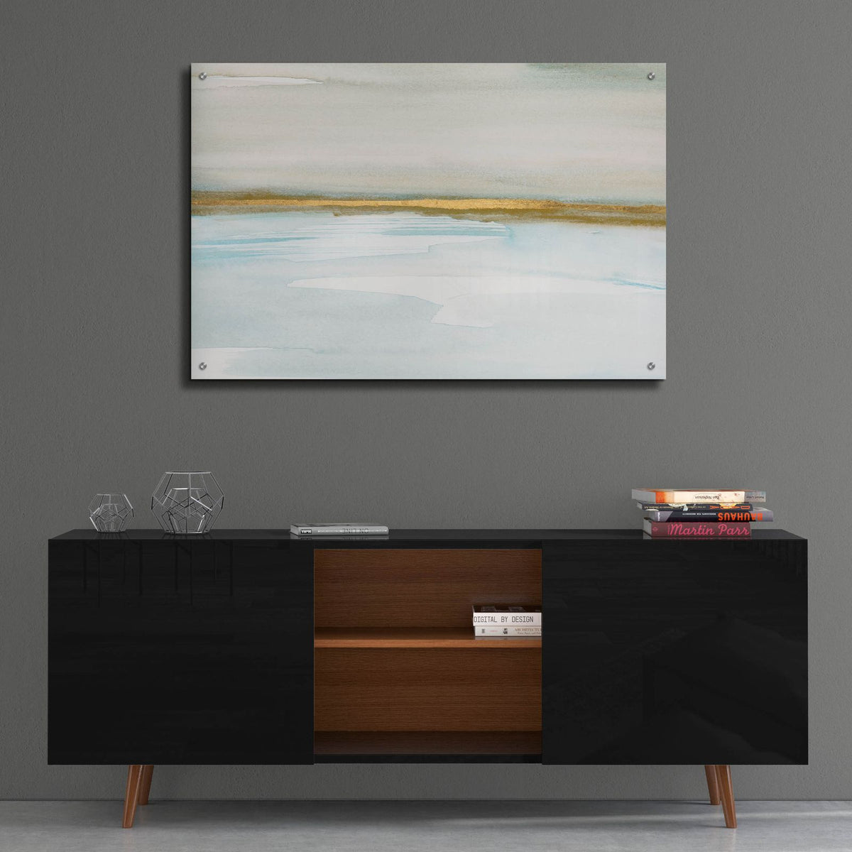 Ua Golden Vista 1 by Annie Warren - 36x24 acrylic wall art in a room