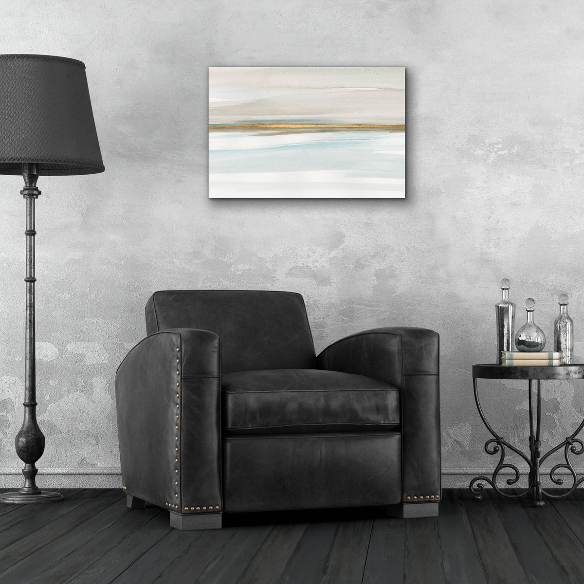 Ua Golden Vista 2 by Annie Warren - 24x16 acrylic wall art in a room