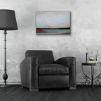 Blue Sunset by Brittany Evans - 24x16 acrylic wall art in a room