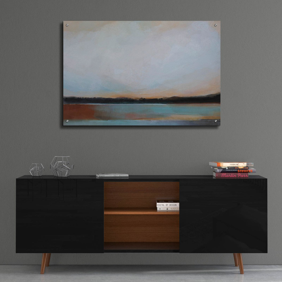 Blue Sunset by Brittany Evans - 36x24 acrylic wall art in a room