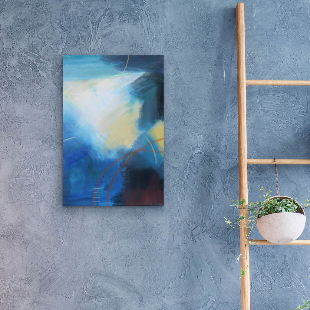 Blue Wash 2 by Brittany Evans - 16x24 acrylic wall art in a room