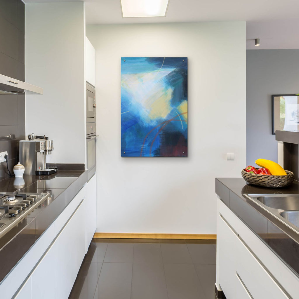 Blue Wash 2 by Brittany Evans - 24x36 acrylic wall art in a room