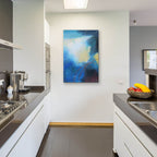 Blue Wash 2 by Brittany Evans - 24x36 acrylic wall art in a room