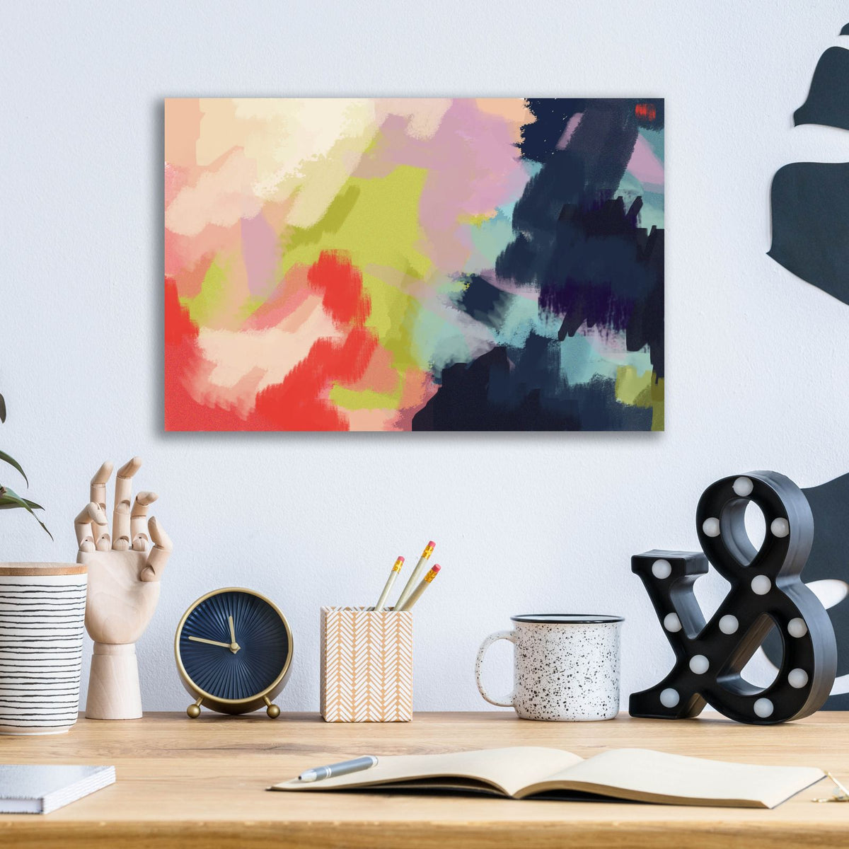 Spring Showers 1 by Brittany Evans - 16x12 acrylic wall art in a room