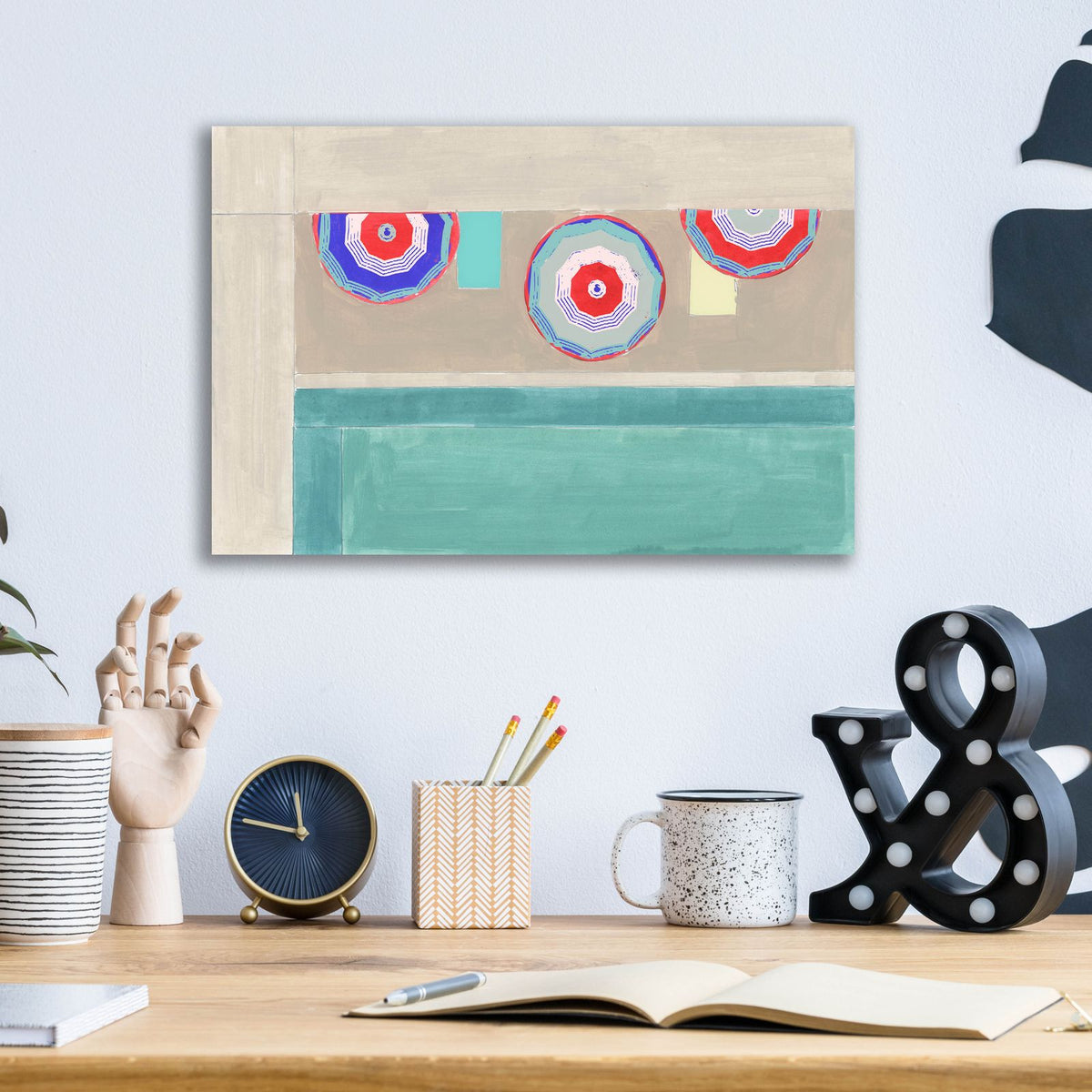 By The Pool 2 by Cartissi - 16x12 acrylic wall art in a room