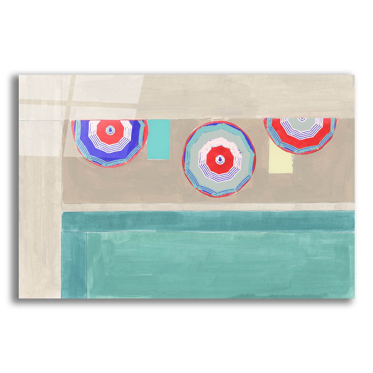 By The Pool 2 by Cartissi acrylic glass wall art