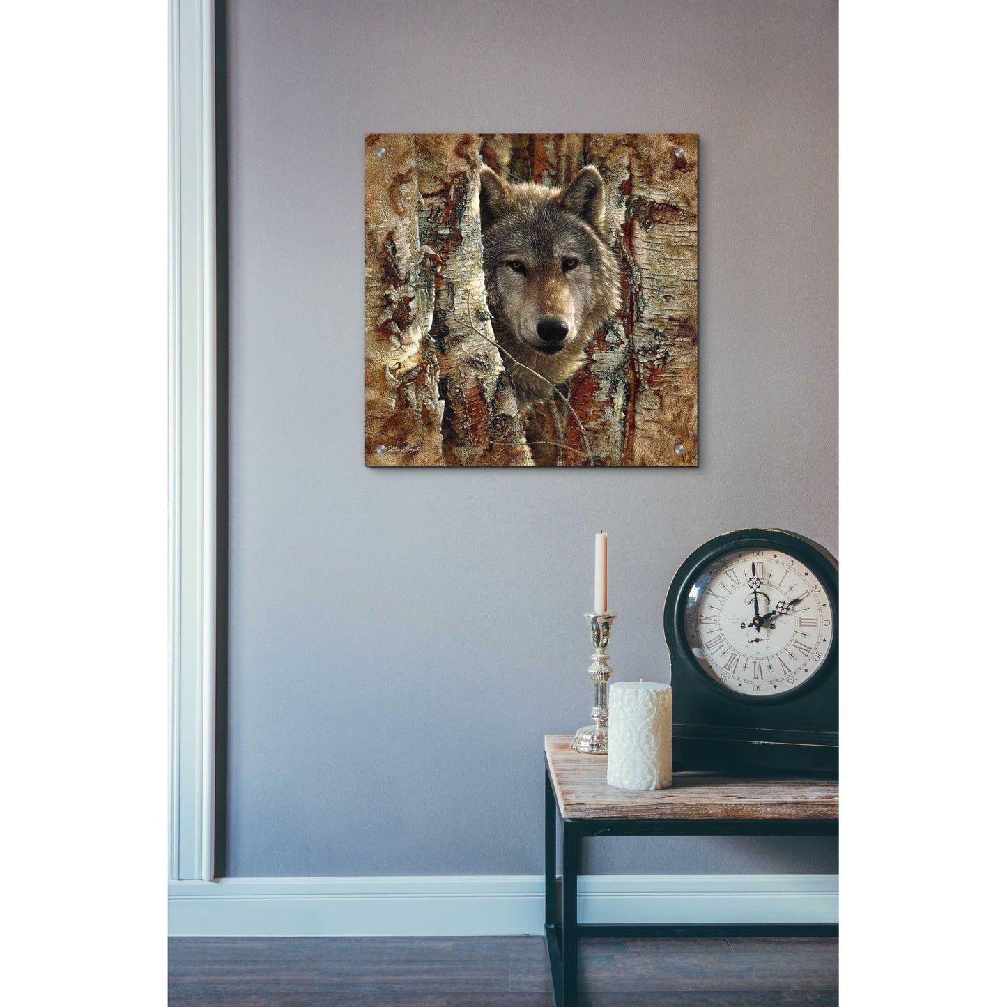 Epic Art 'Wolf Spirit' by Collin Bogle Acrylic Glass Wall Art,24x24