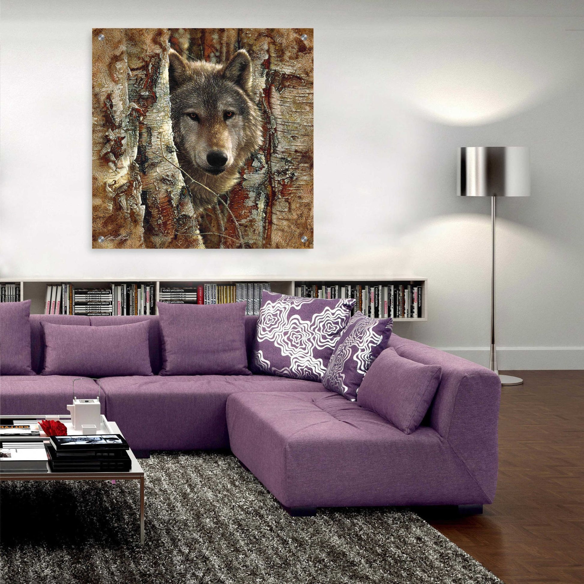 Epic Art 'Wolf Spirit' by Collin Bogle Acrylic Glass Wall Art,36x36